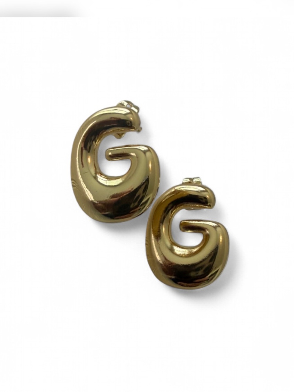 NWOT (NEVER WORN) Gold 'G' Hoop Earrings - Designer-Inspired Women Jewelry